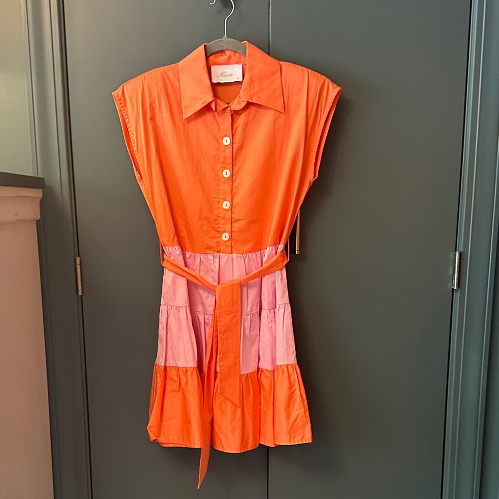 Kasia Orange and Pink Dress